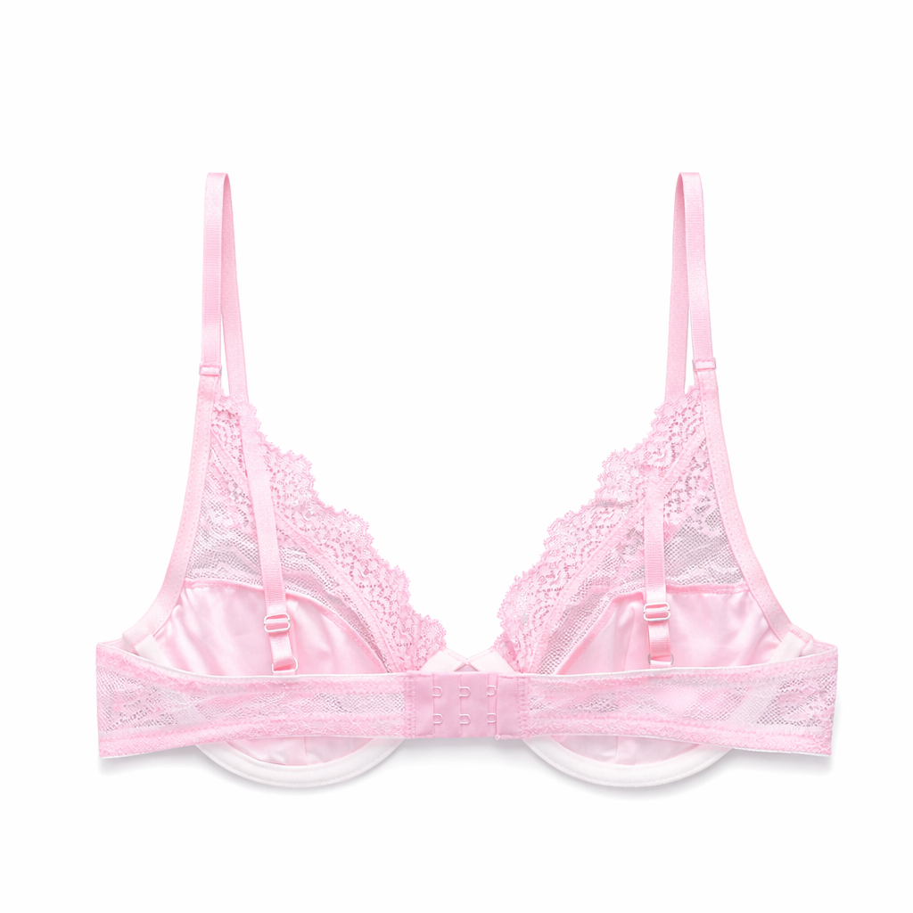 Rose lace underwire bra