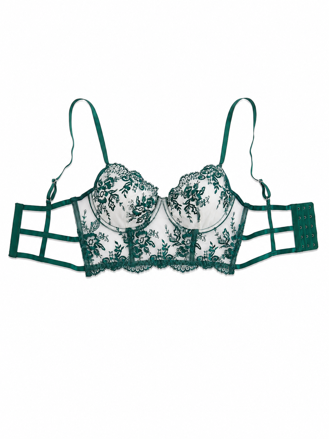 Emerald Garden Lace Bustier