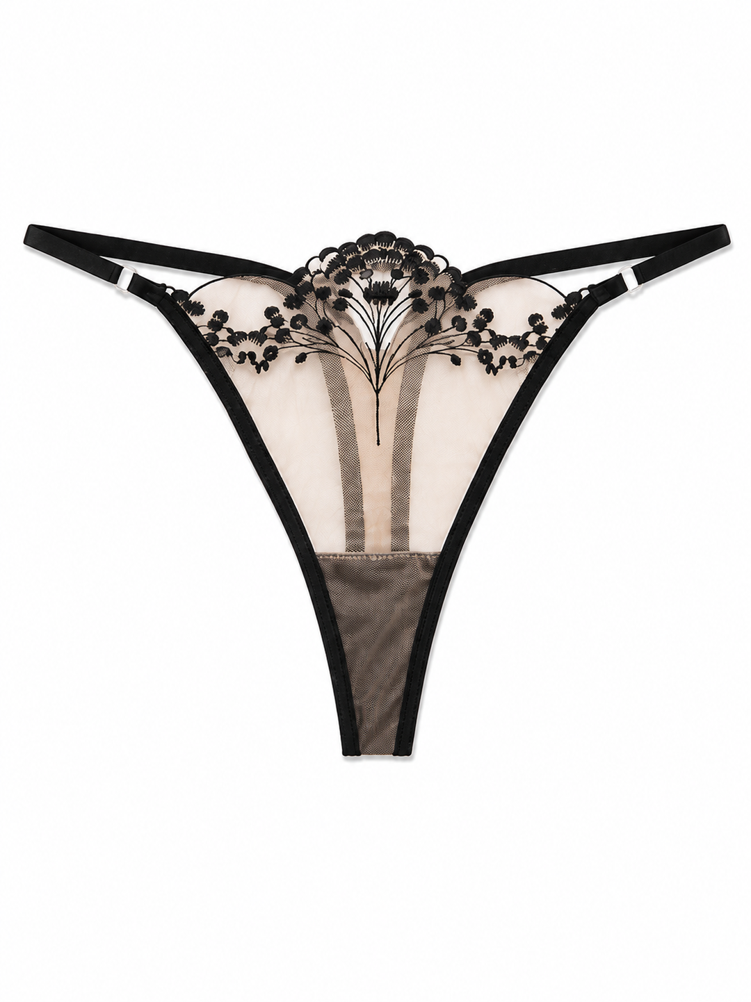 Noir Fleur Lace Balconette Lingerie Set