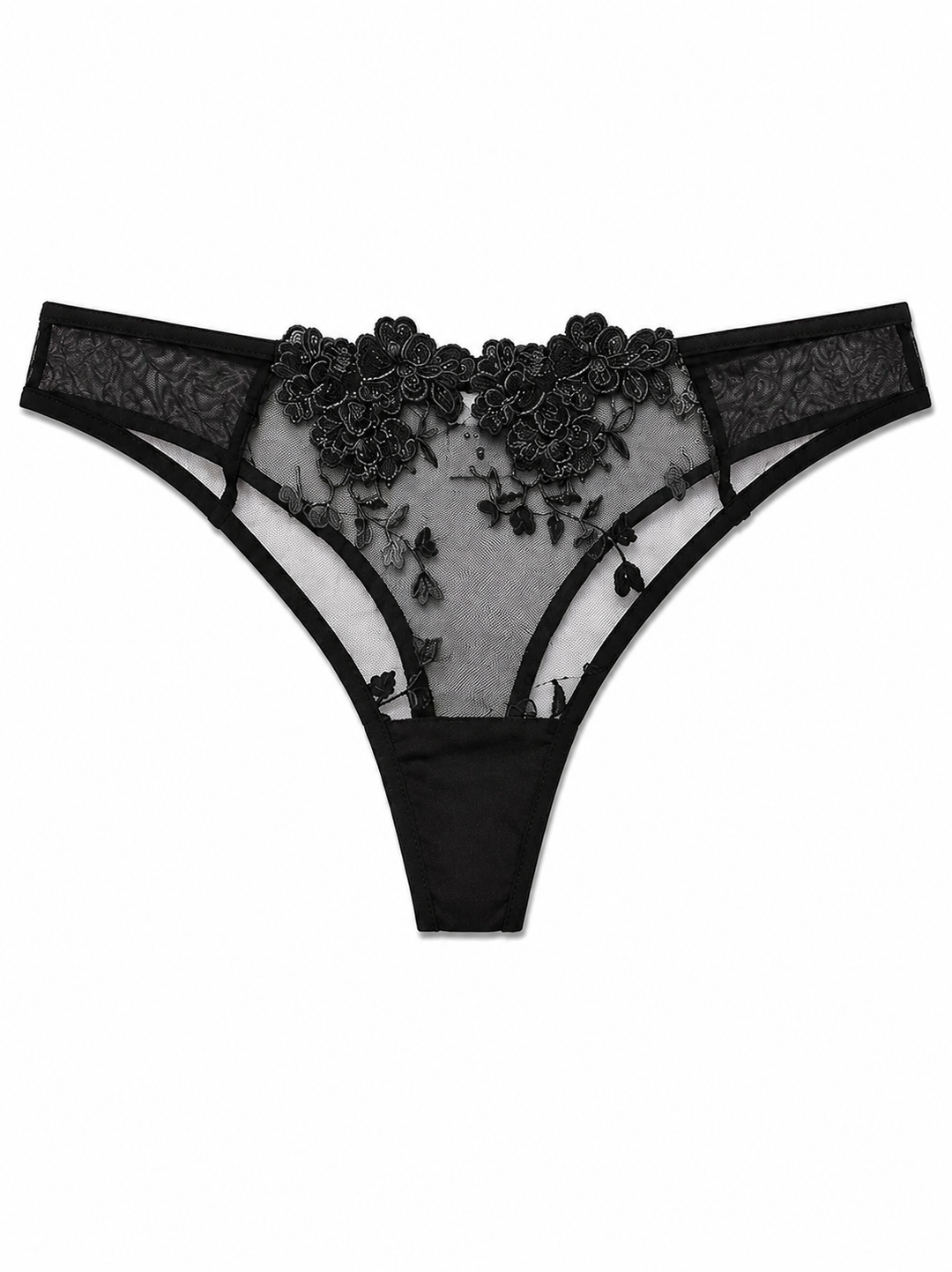 Noir Rose Lace Lingerie Set