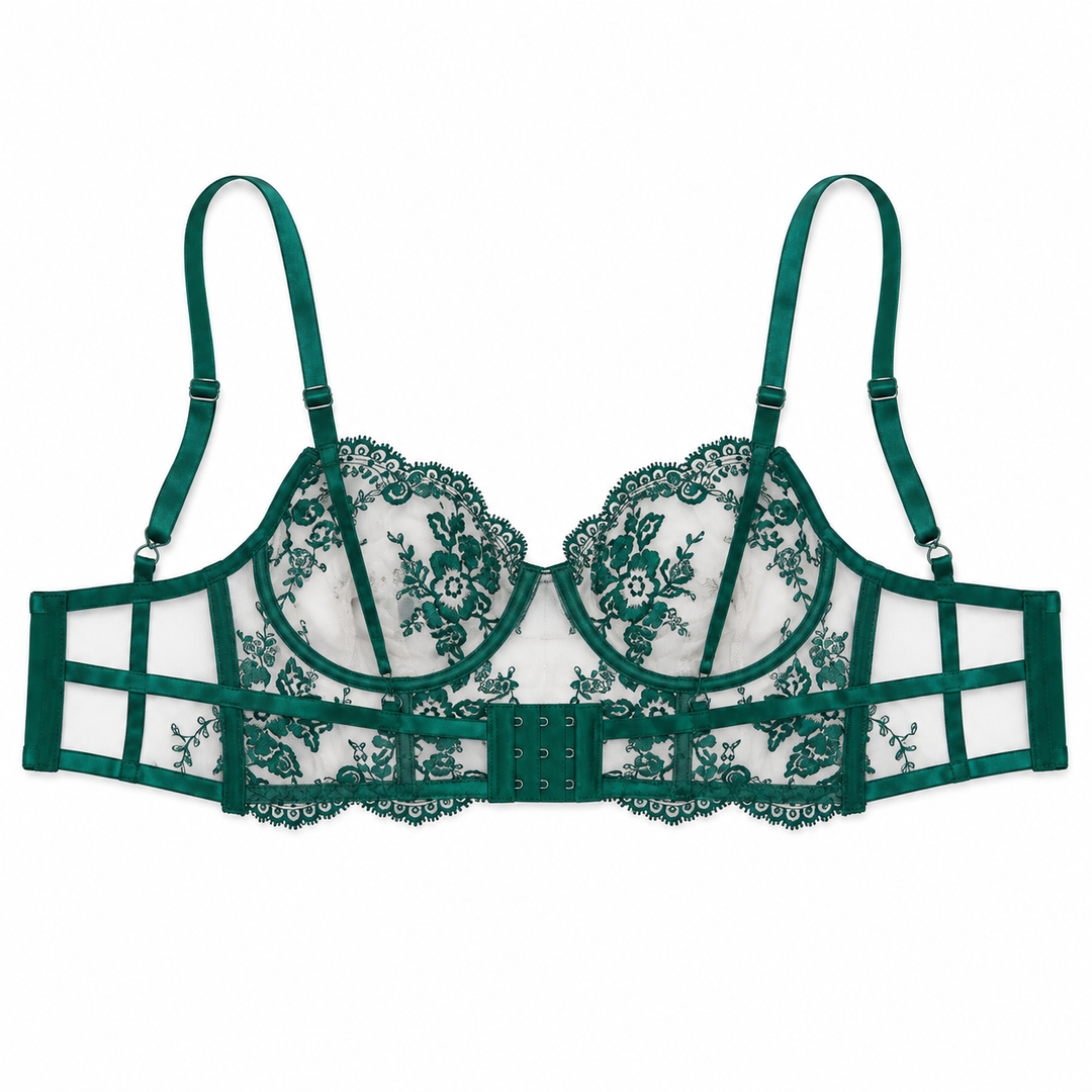 Emerald Garden Lace Bustier
